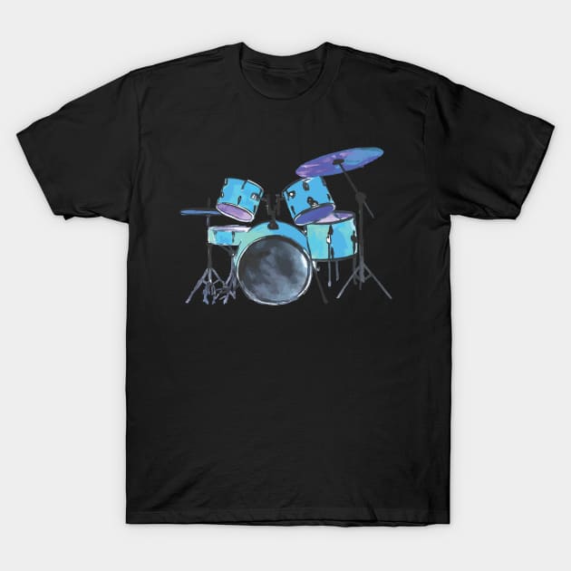 Drummer T-Shirt by Caskara